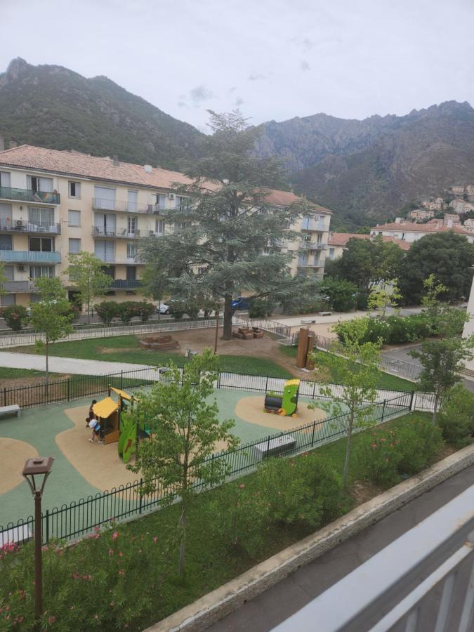 Agreable Appartement F3 Climatise Corte  Kültér fotó