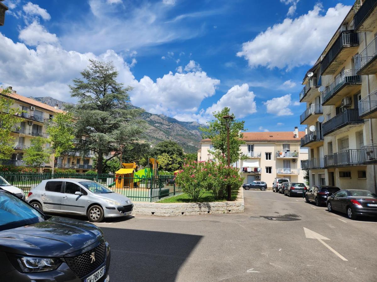 Agreable Appartement F3 Climatise Corte  Kültér fotó